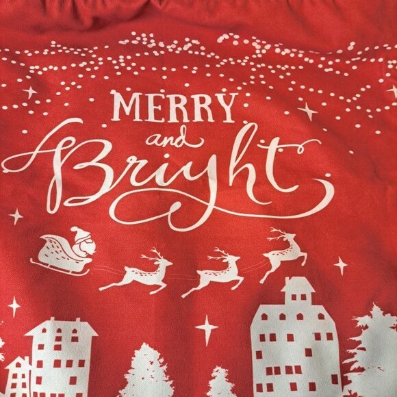Apolena Merry and Bright Decorative Christmas Throw Pillow Cover 18X18 - Picture 2 of 7
